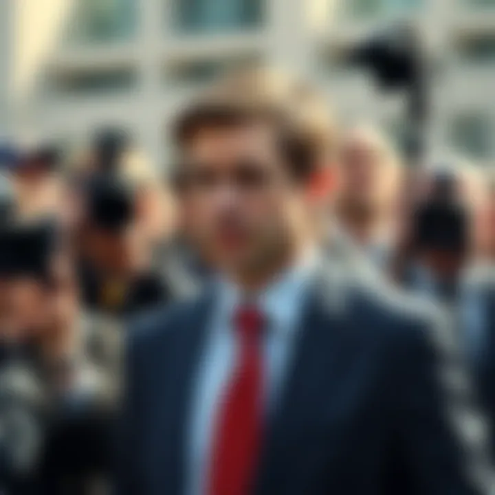 President Zelensky wearing a formal suit during a public appearance in July, surrounded by cameras and reporters.