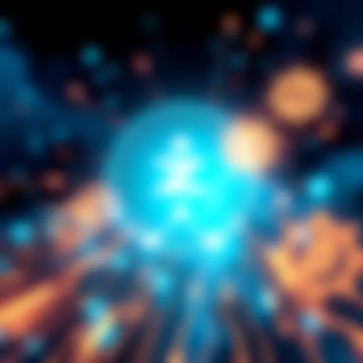 Illustration of Zilliqa's network improvements with symbols for speed, stability, and EVM compatibility