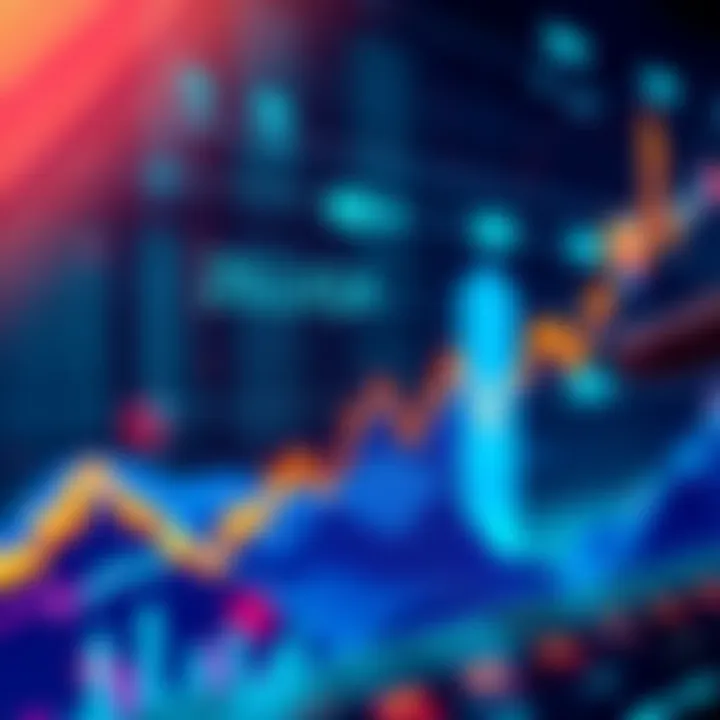 Graph showcasing the price trajectory of ZILLIQA with futuristic elements