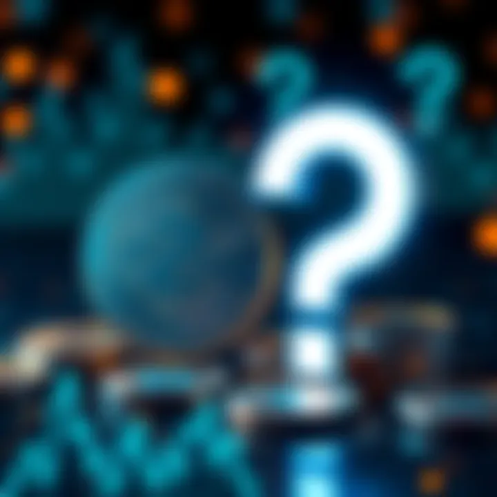 Illustration of Zcash and Kaspa coins combined with question marks, reflecting investor concerns.